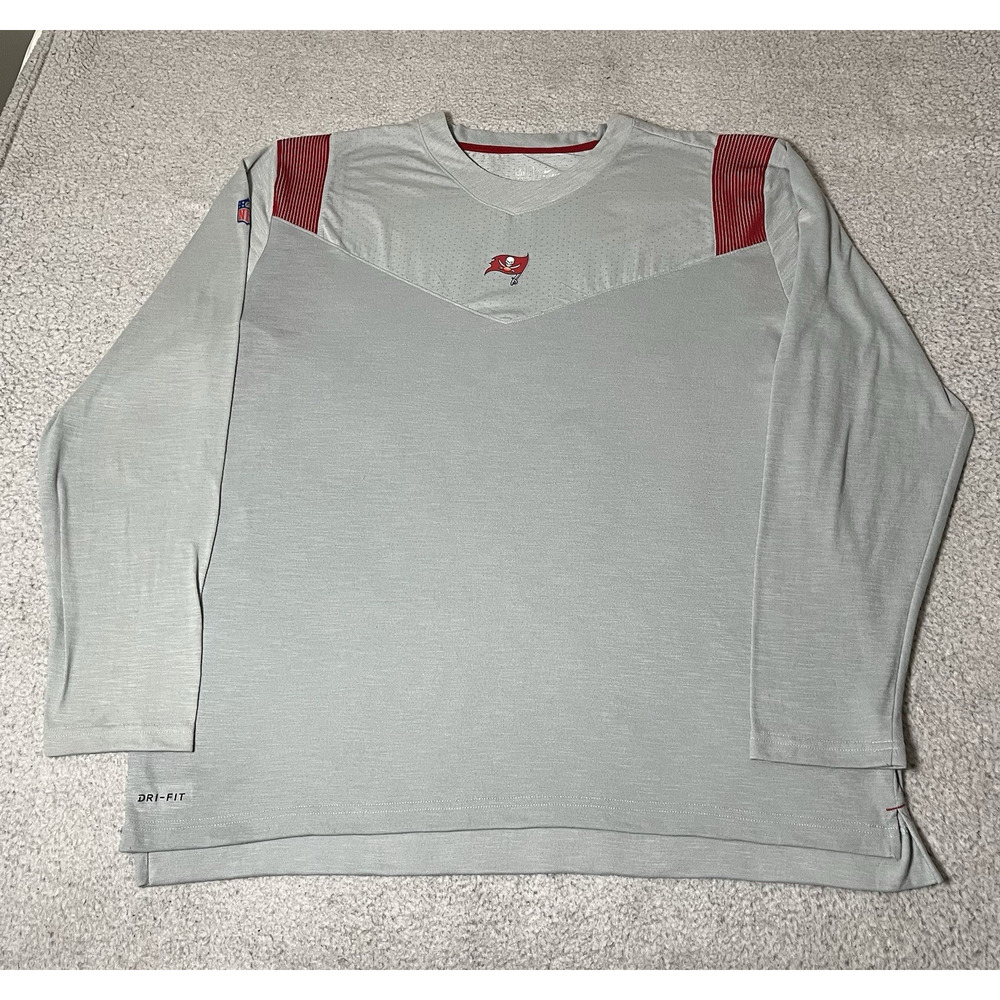 Tampa Bay Buccaneers Shirt Mens 2XL Nike On Field Long Sleeve Football NFL